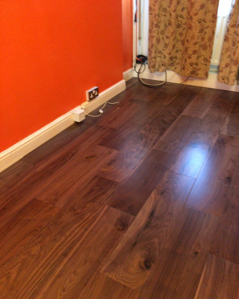 Black American Walnut wood London stock super engineered flooring 189mm
