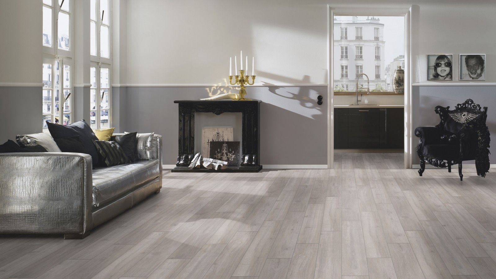 Greychapel Robust Oak Laminate Floor London Stock 193mm