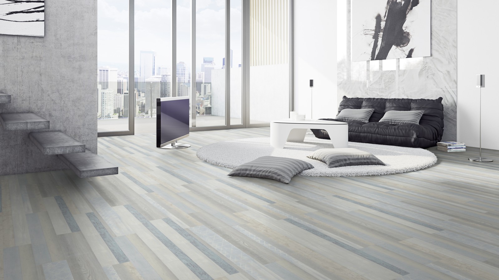 Oak Vancouver Grey German Fully Engineered Luxury Vinyl Planks Wood4floors