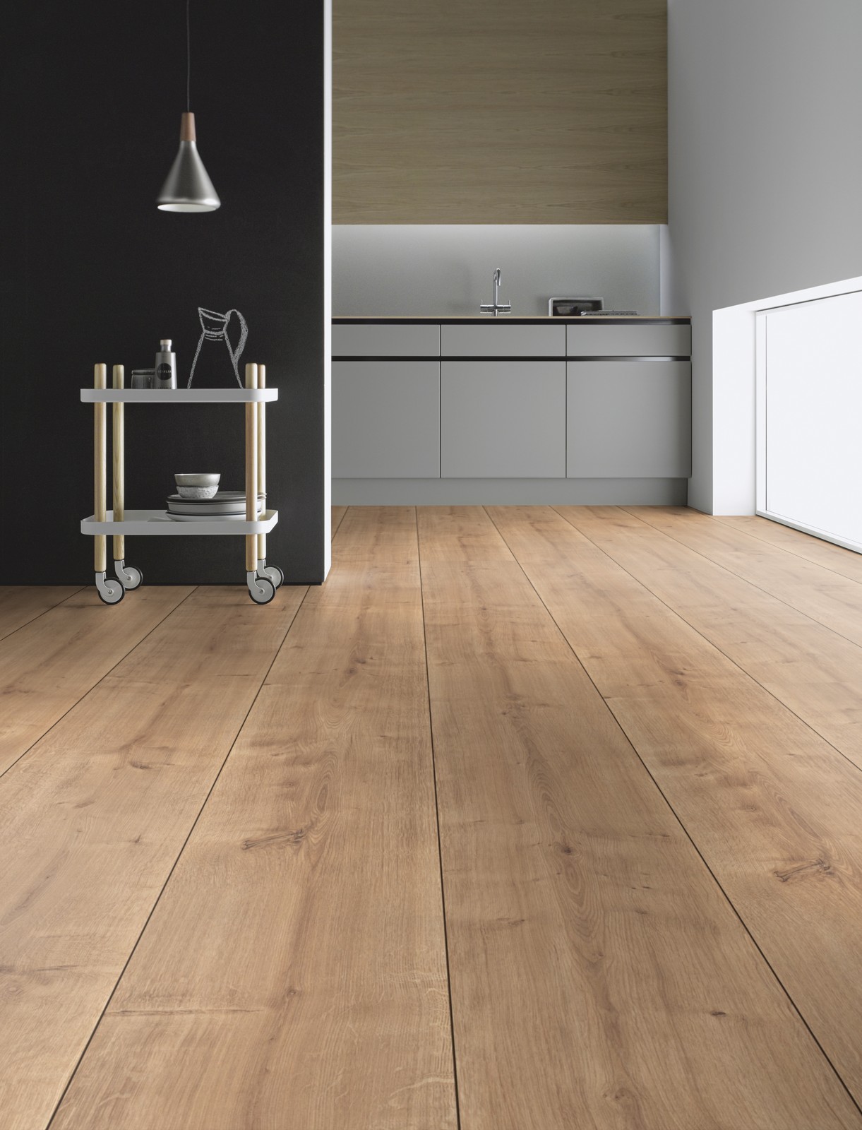 Ter Hurne Oak Cumberland Pale Brown Laminate Extra Wide Plank