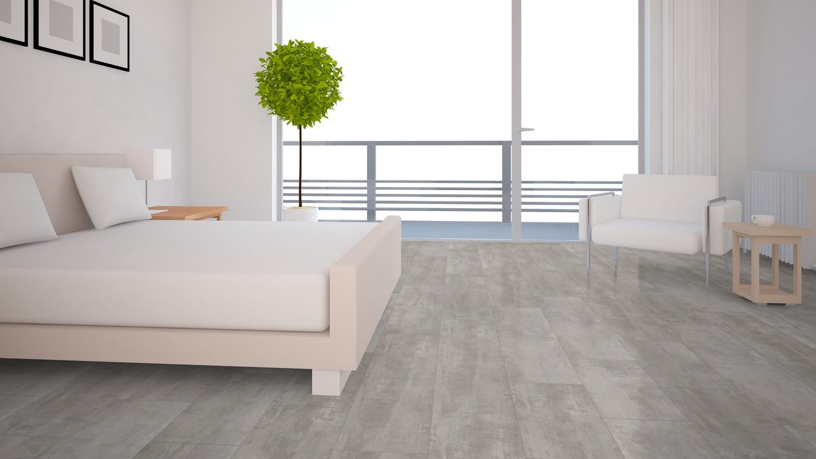 Ter Hurne Cement Look Light Grey Laminate Tile Wood4floors