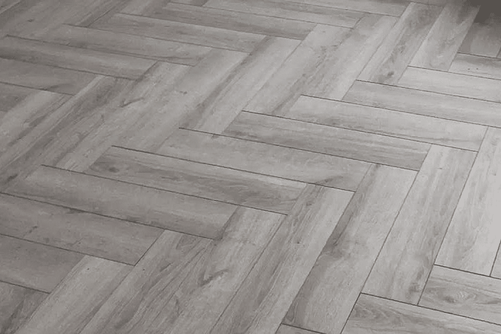 Grey Laminated Oak Herringbone Wood, Are Grey Wood Floors Popular
