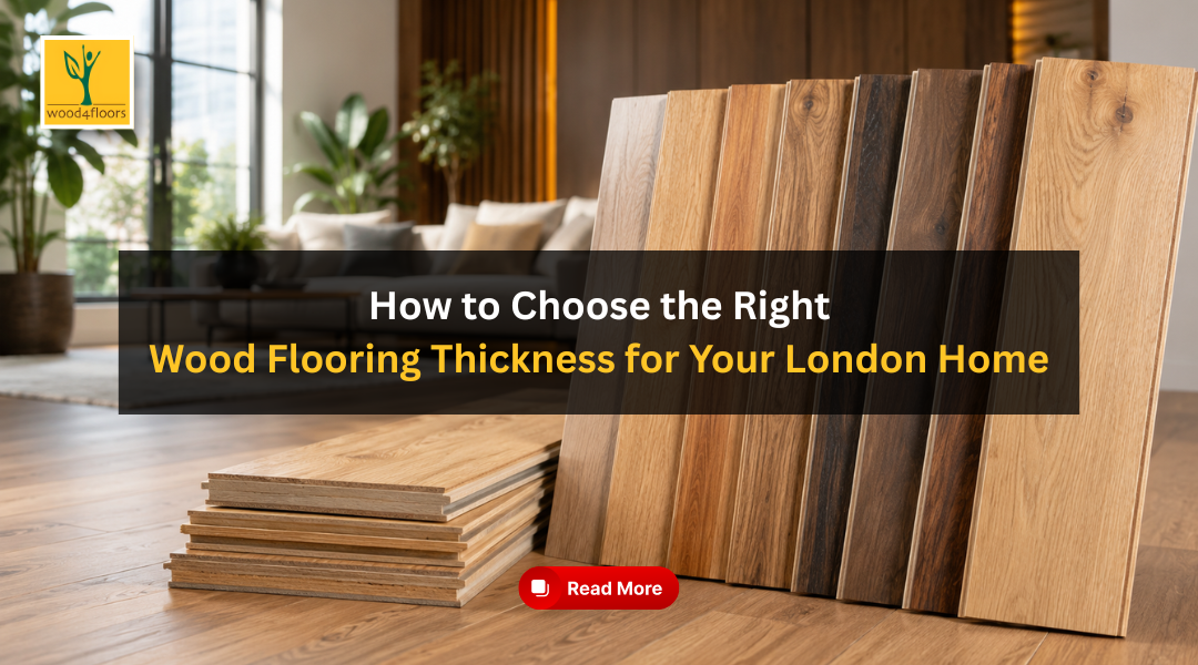 Wood Flooring Thickness guide for London homeowners. Learn how to choose the right thickness for style, comfort, durability, & lasting value.