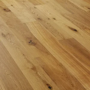 Wide Rustic Brushed & Lacquered Oak – Engineered Oak Plank Flooring