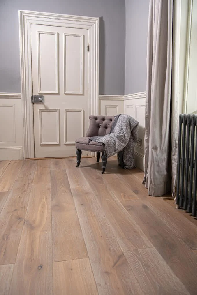 Smoked Grey Wide – Engineered Oak Plank Flooring - Image 2