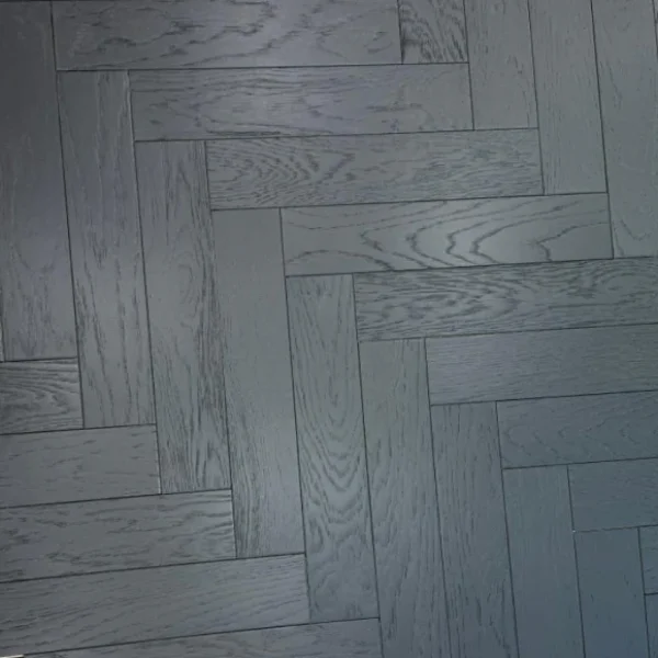 Galaxy Black – Engineered Oak Herringbone Flooring - Image 2