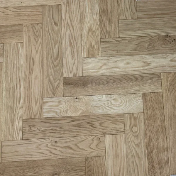 Natural Oak – Engineered Oak Herringbone Flooring - Image 2