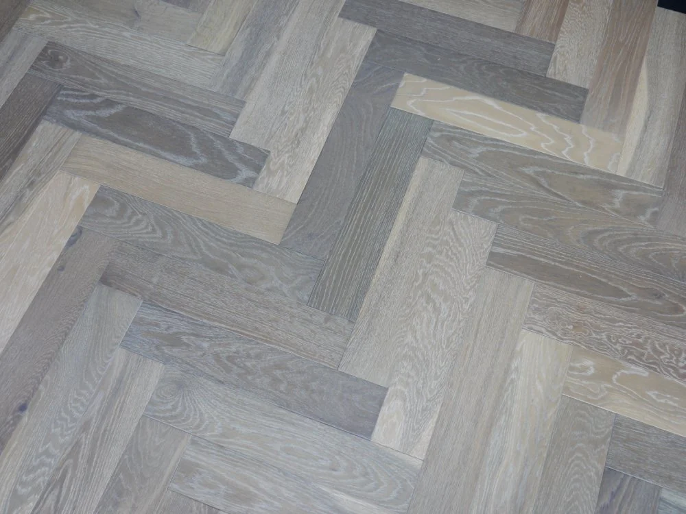 Smoke Grey – Engineered Oak Herringbone Flooring - Image 5