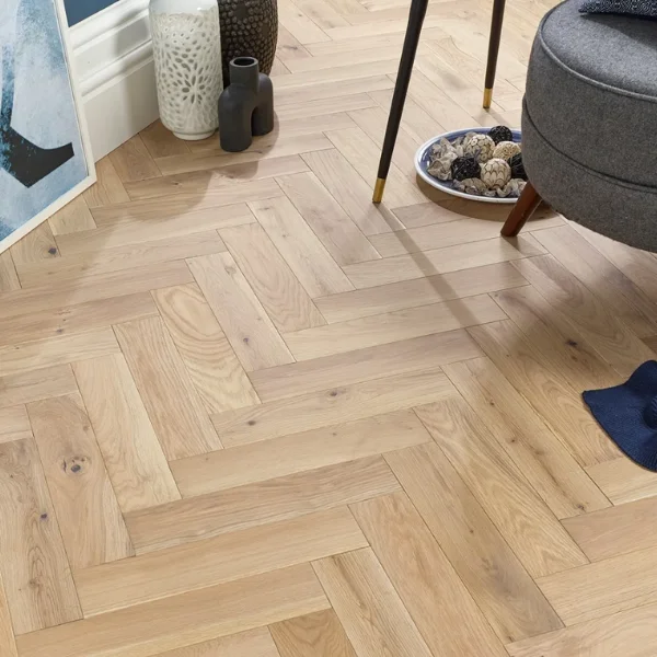 Invisible Oiled – Engineered Oak Herringbone Flooring - Image 2