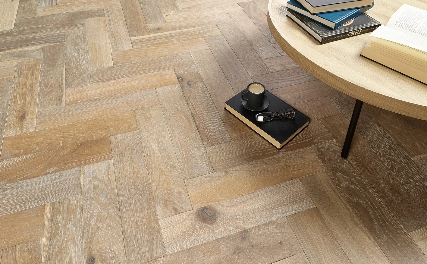 Urban Grey – Engineered Oak Herringbone Flooring - Image 2