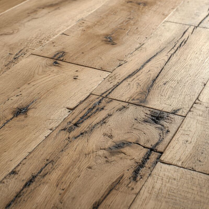 Light oak with black filling engineered wood flooring